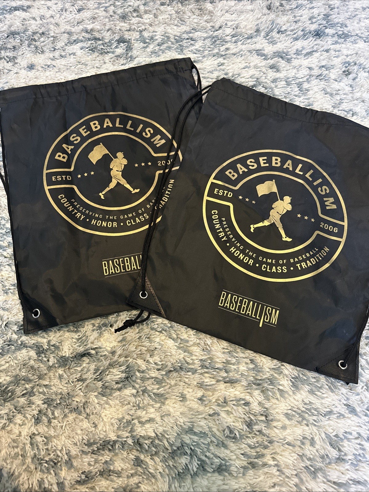 Baseballism Drawstring Backpack