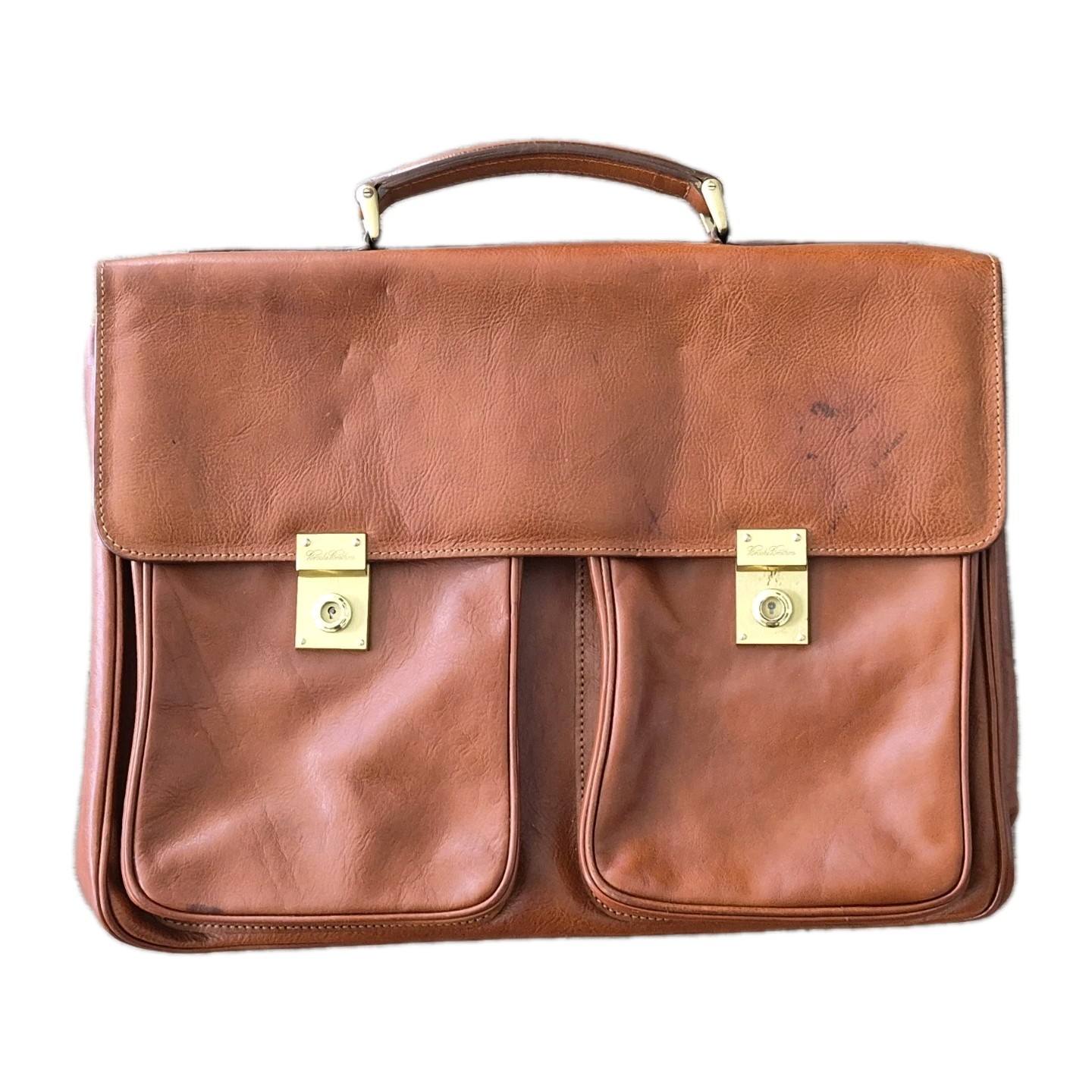 Vintage Brooks Brothers Italian Leather Briefcase 💼