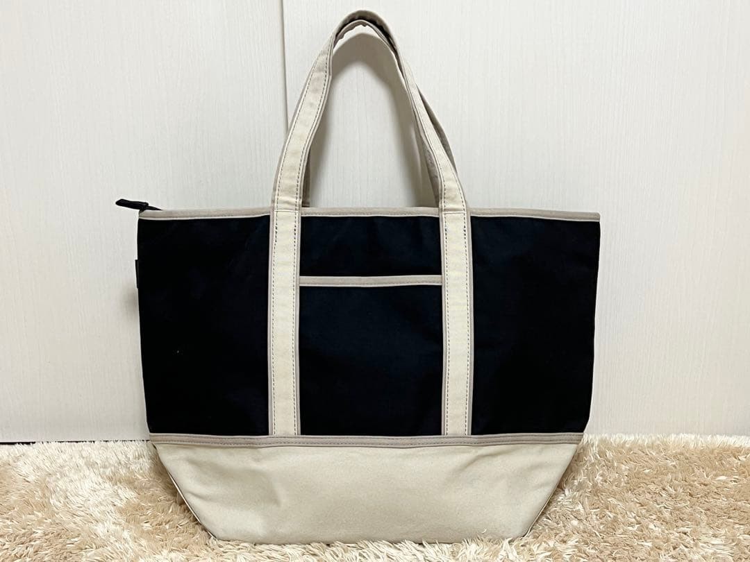 Authentic PORTER N.HOOLYWOOD Canvas Tote Bag Black 19cm Deep, Men’s Bag
