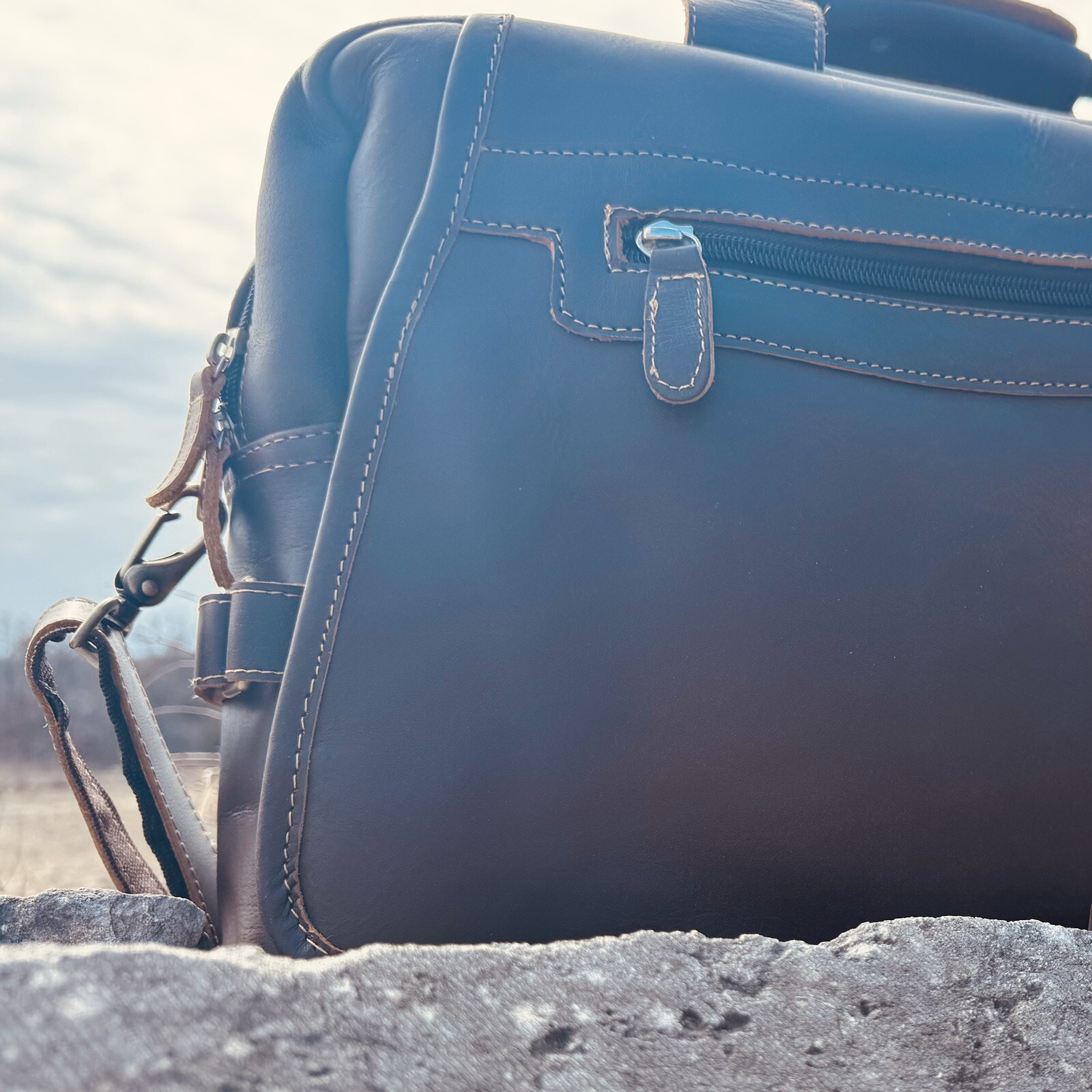 Broken Arrow Adventure Co. Leather Pilot Bag