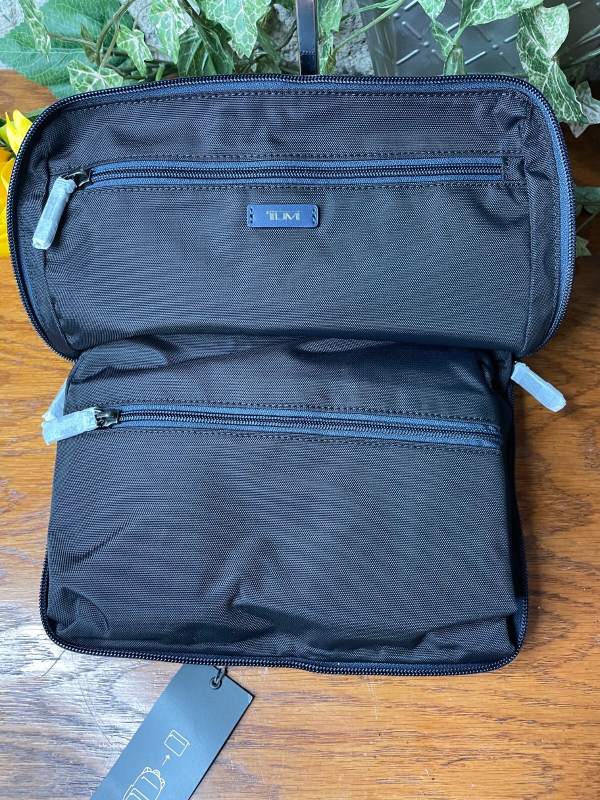 NWT TUMI BLACK CAMO PACKABLE BACKPACK FOLDABLE SHOULDER LRG BAG TRAVEL CARRYON