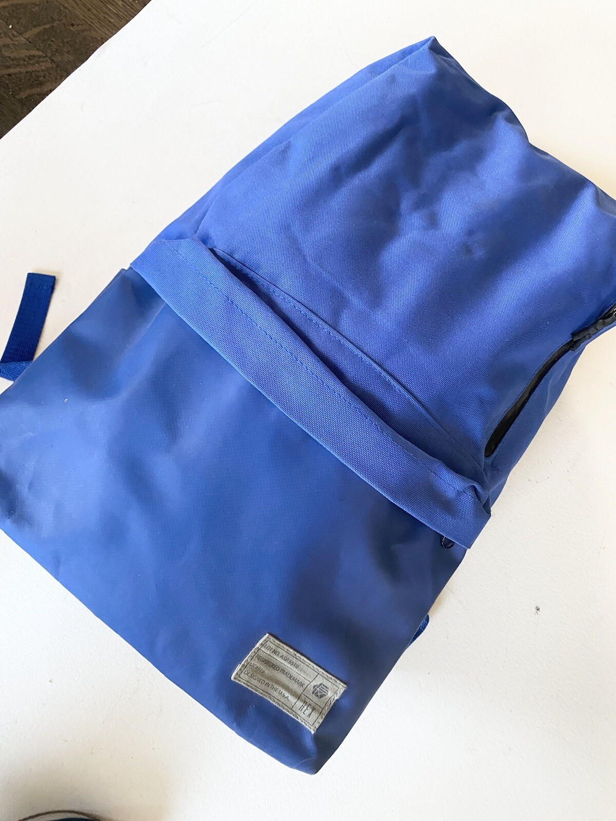 HEX Blue Backpack Adjustable Straps Two Pocket