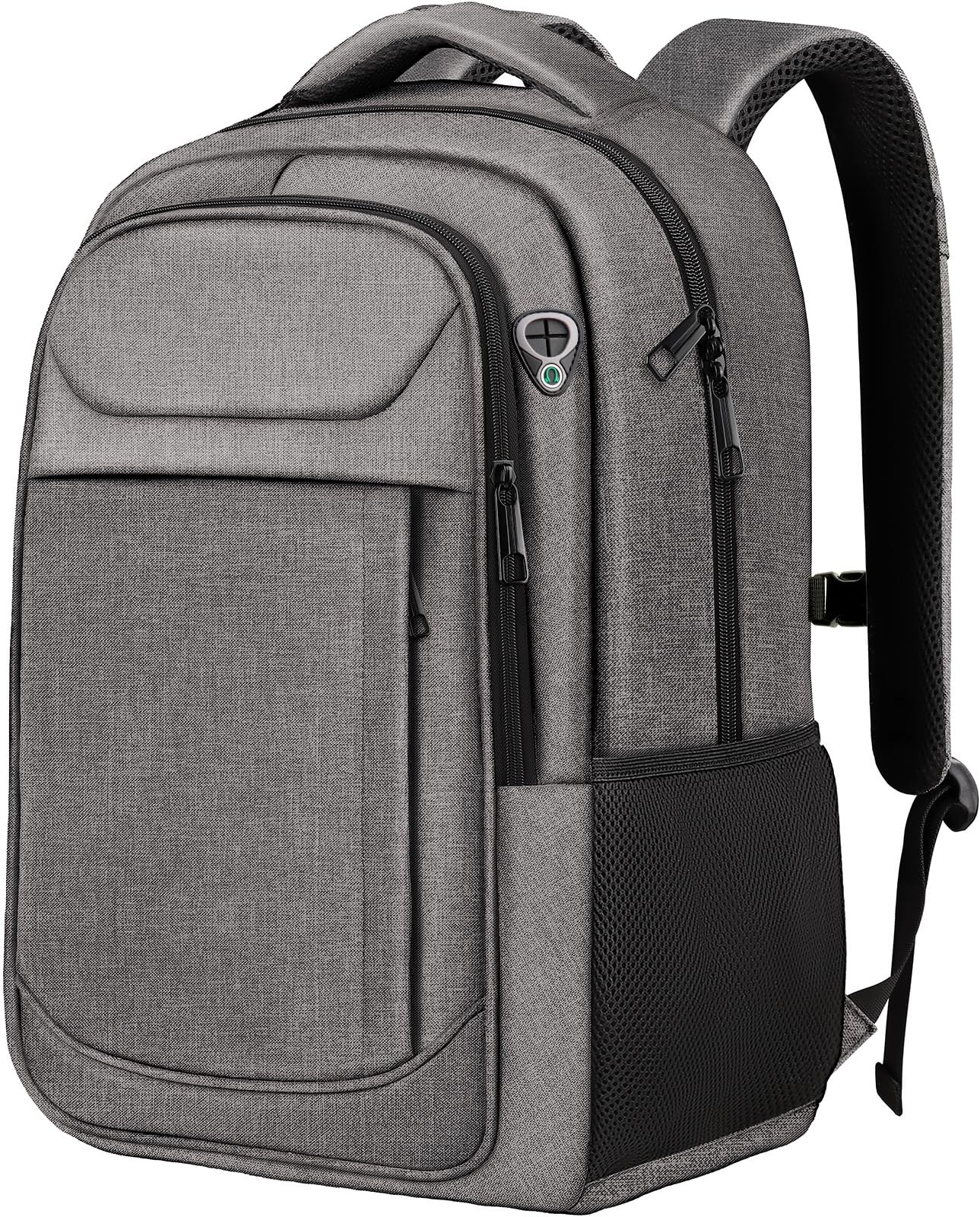 1 PCS Grey Travel Laptop Backpack For Men Women 17 Inch Water Resistant Daypack