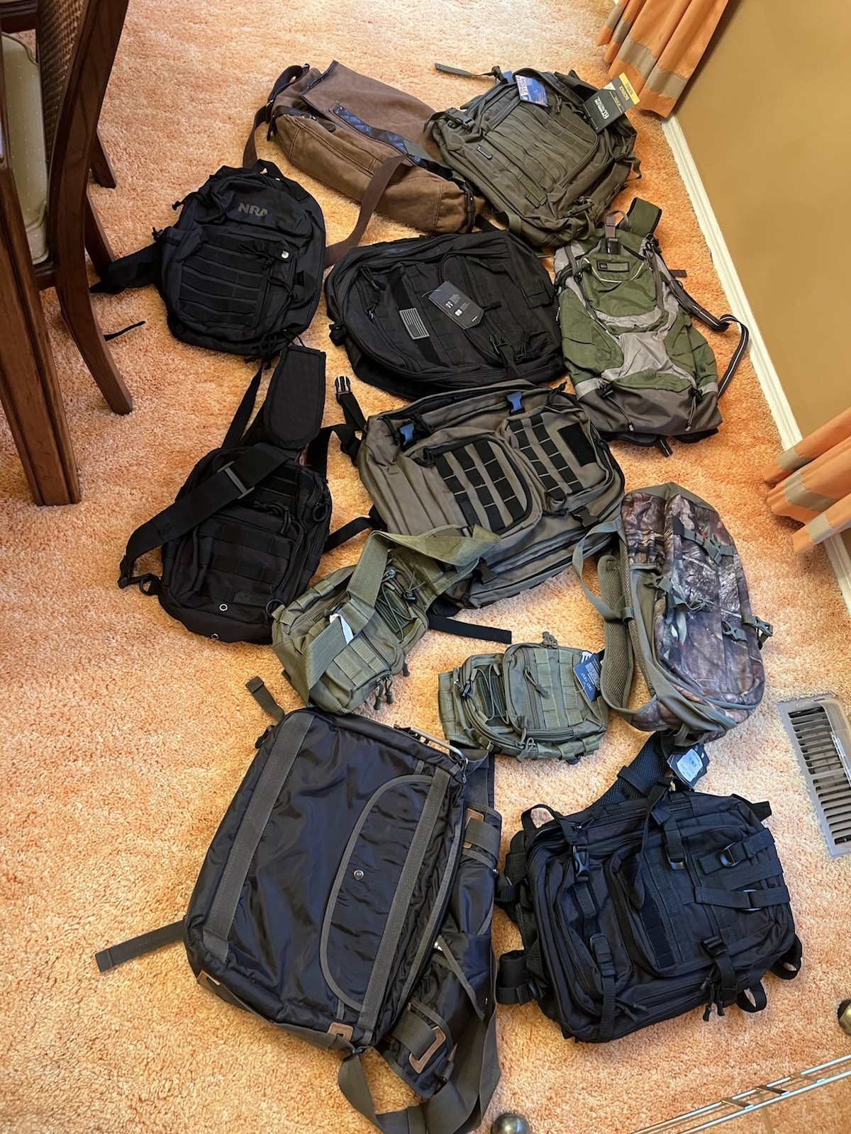 Backpacks + More, all New, $49 each two for $79