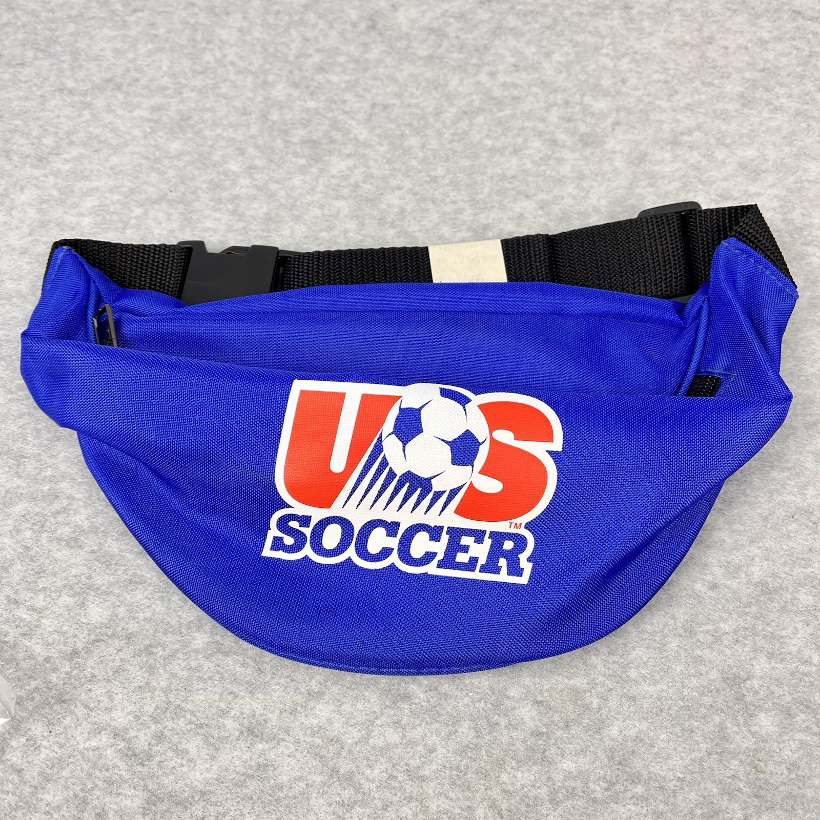 Vintage US Soccer Nylon Blue Red White Fanny Pack