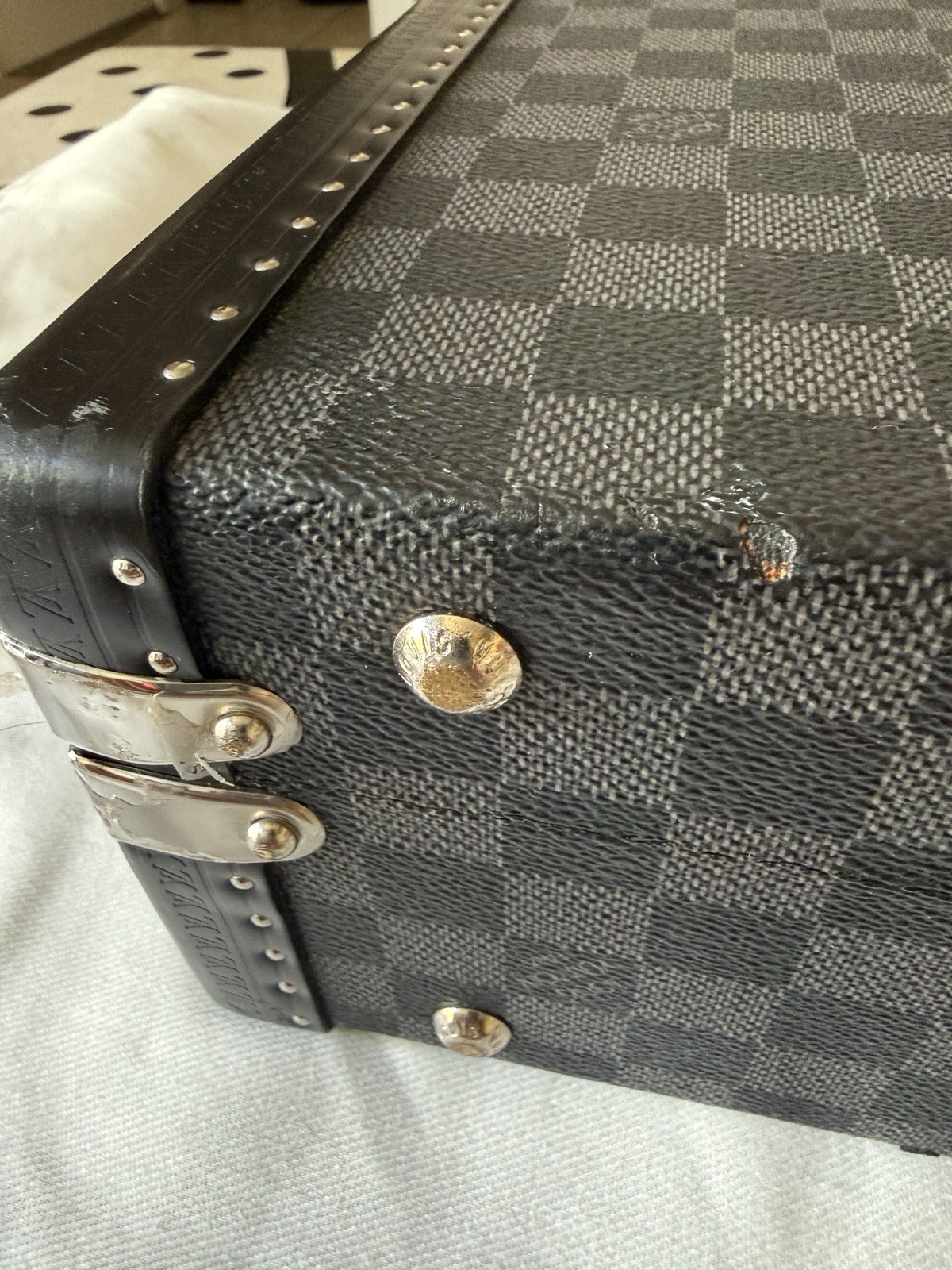 Louis Vuitton PRESIDENT Damier Graphite BRIEFCASE BUSINESS BAG, NO KEY PRESENT