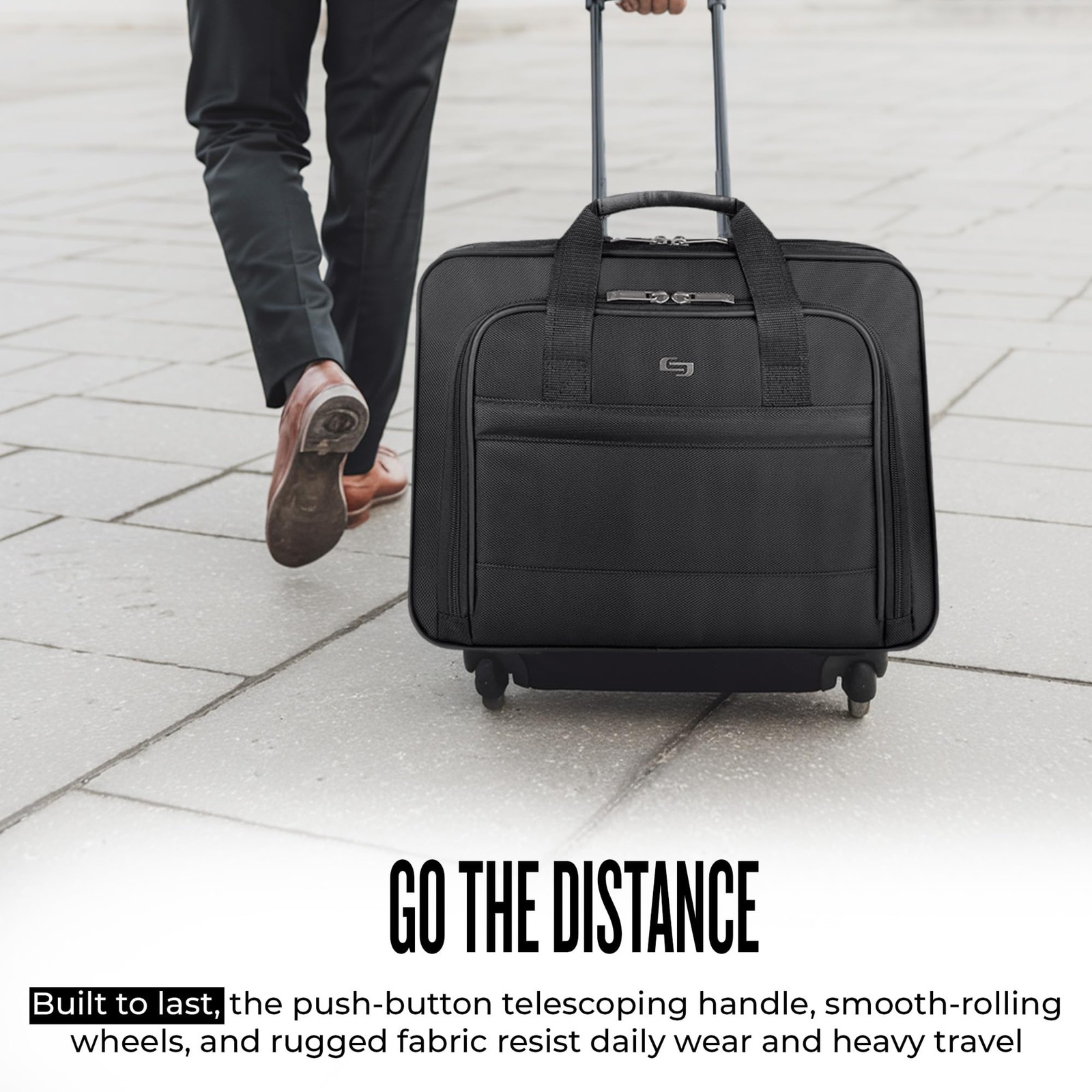 Rolling Case with Wheels – Roller Laptop Bag, Wheeled Briefcase for Women & M…