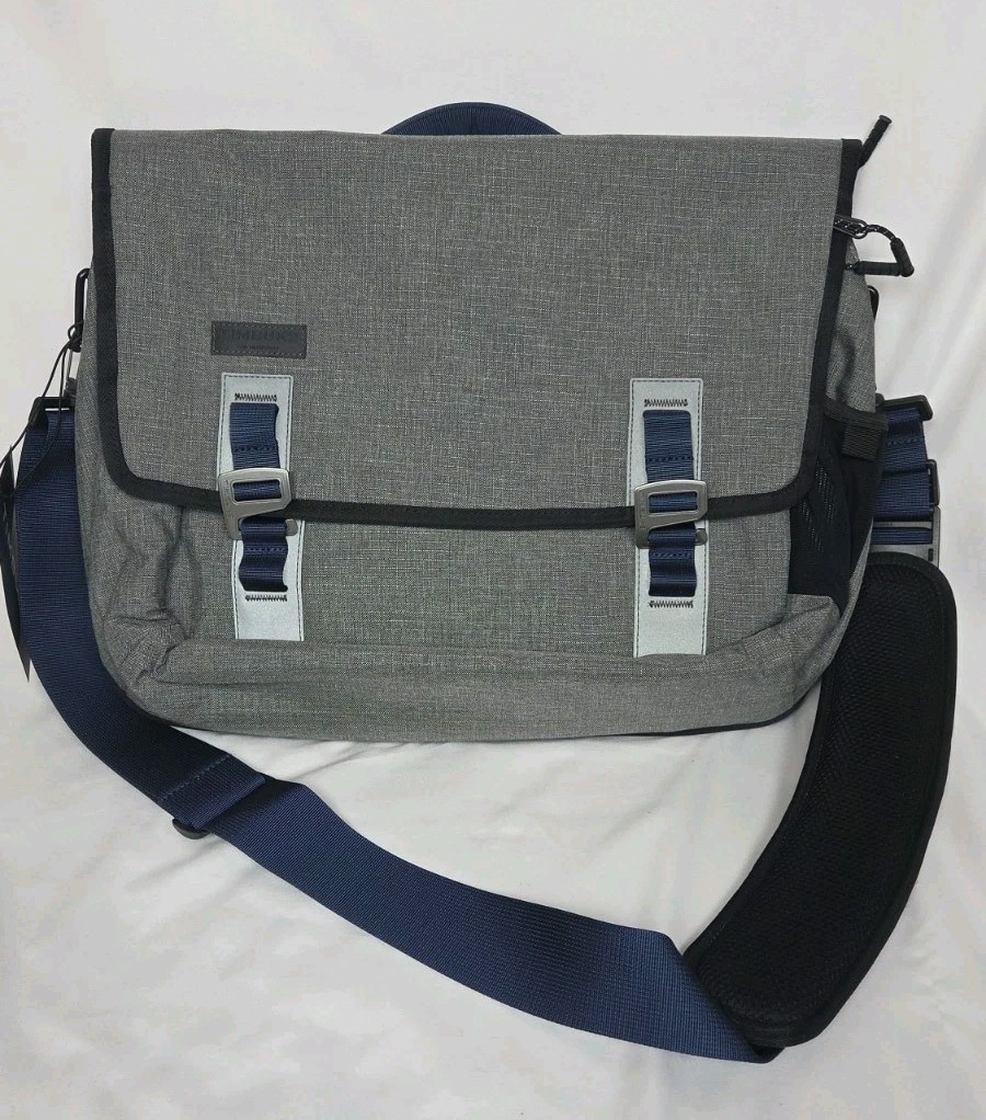 Timbuk2 Command Messenger Grey Laptop Bag / Organizer New W Tags