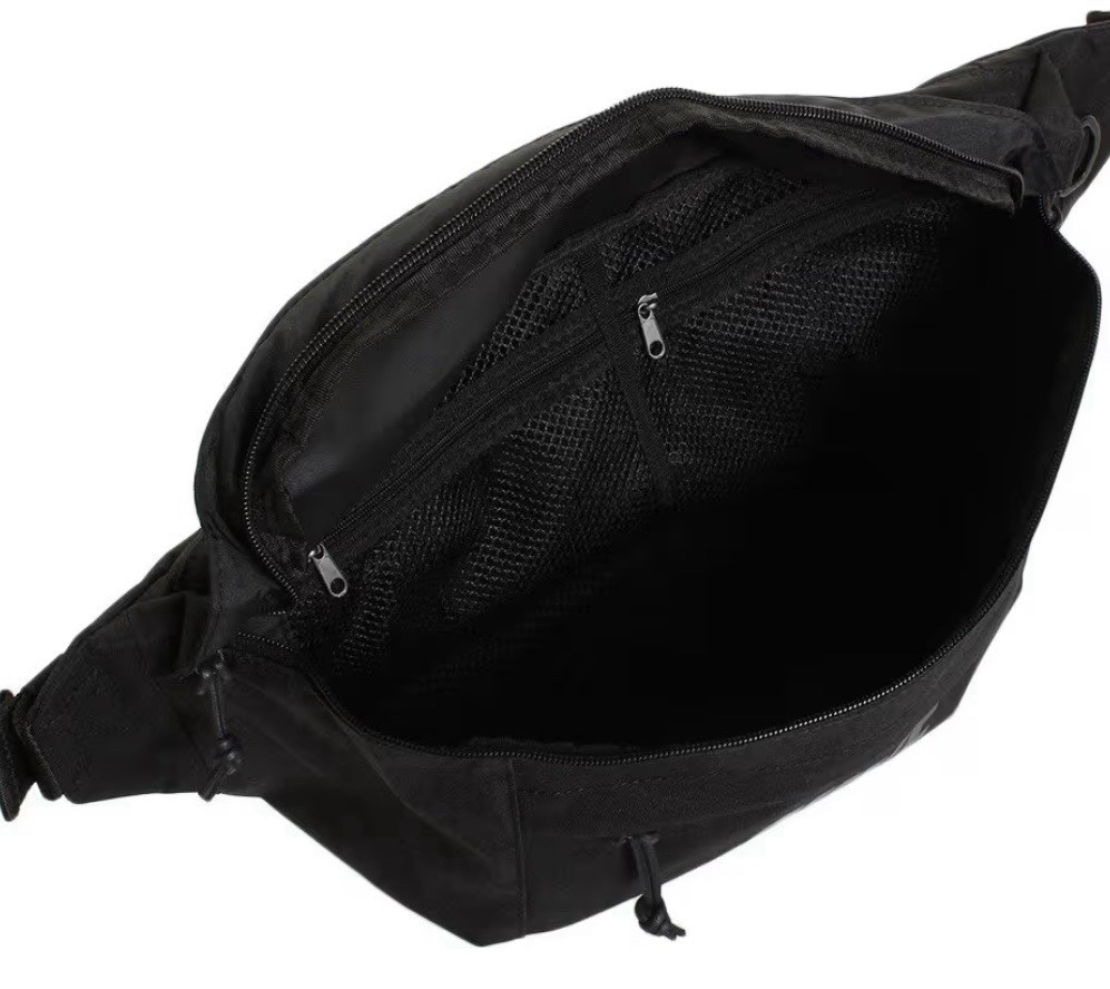 Nike Tech Hip Pack Bag, Fanny Pack Waistpack Crossbody, Black/Grey Travel Purse