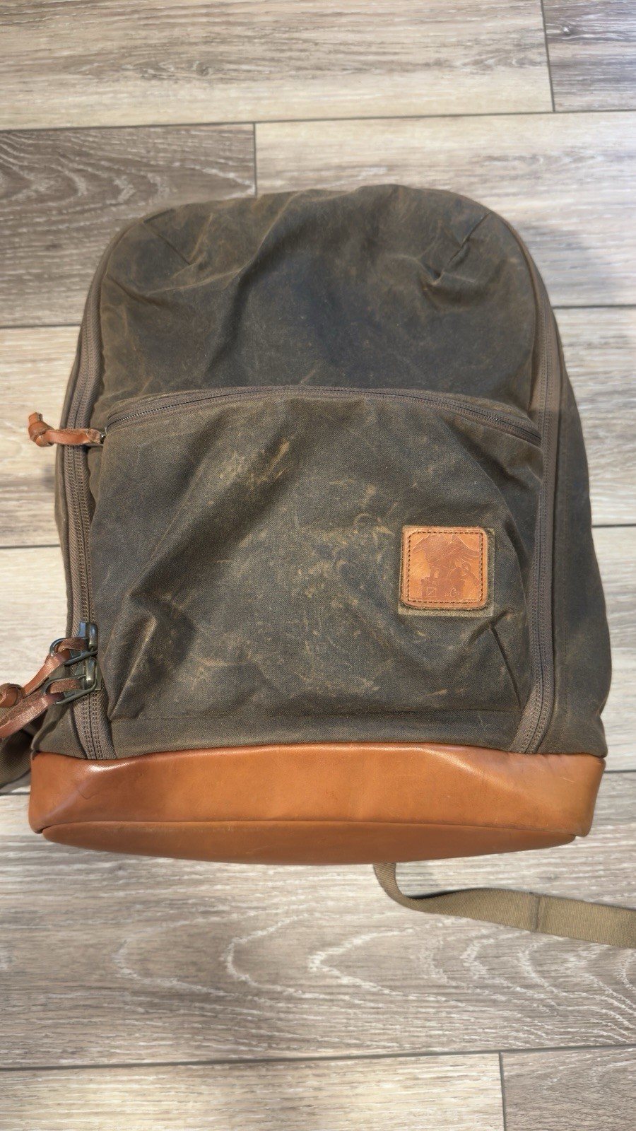 Evergoods Civic Bookbag 22L Waxed Tan, Griffin II, 22L Waxed Canvas