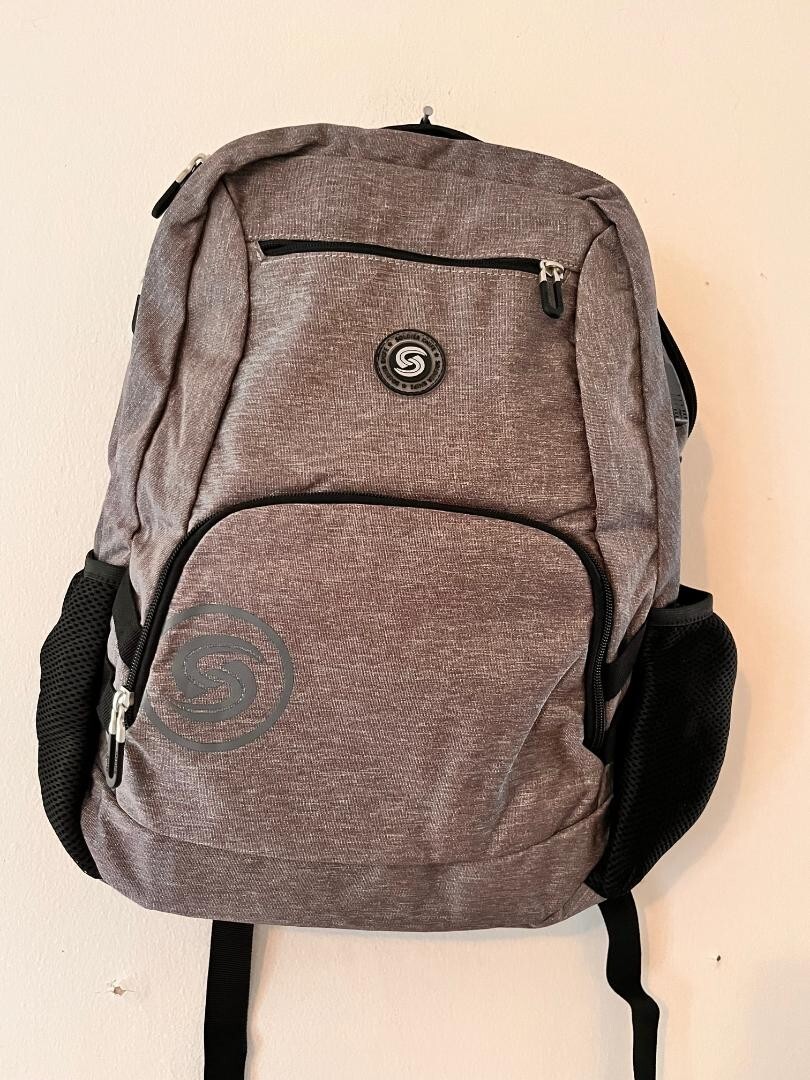 NWT SOLDIER KNIFE CANVAS COMPUTER BAG GRAY BACKBACK NEW