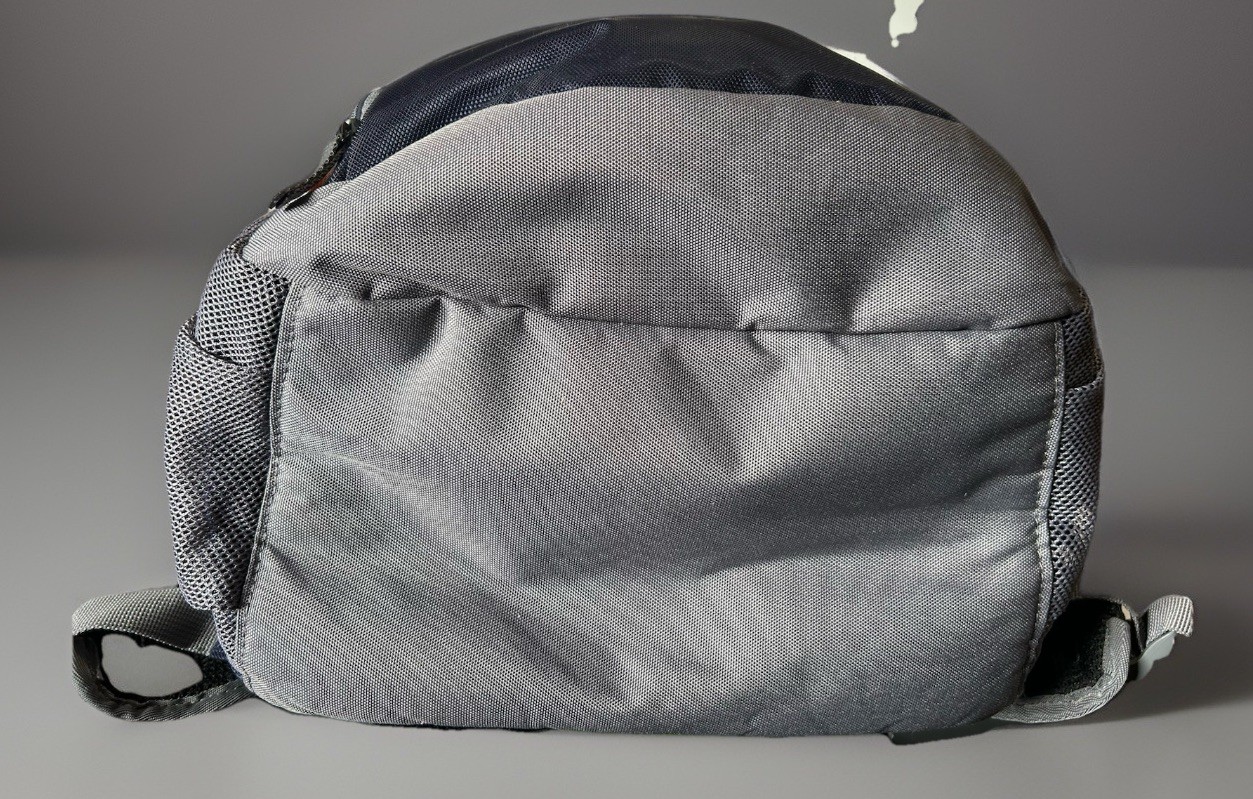 Under Armour Navy Blue/Gray 100% Polyester Backpack EUC