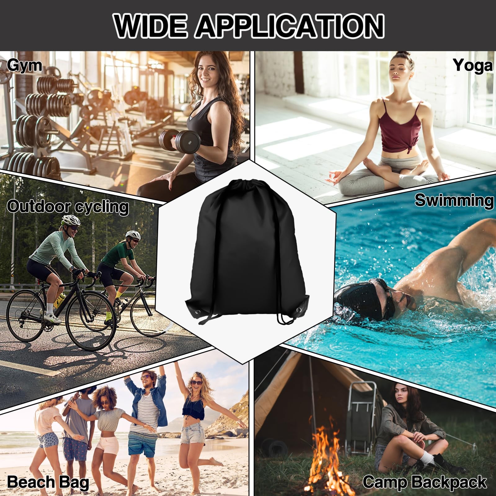Drawstring Backpack 20Pcs Drawstring Bags Draw String Back Bag Drawstring Bag…