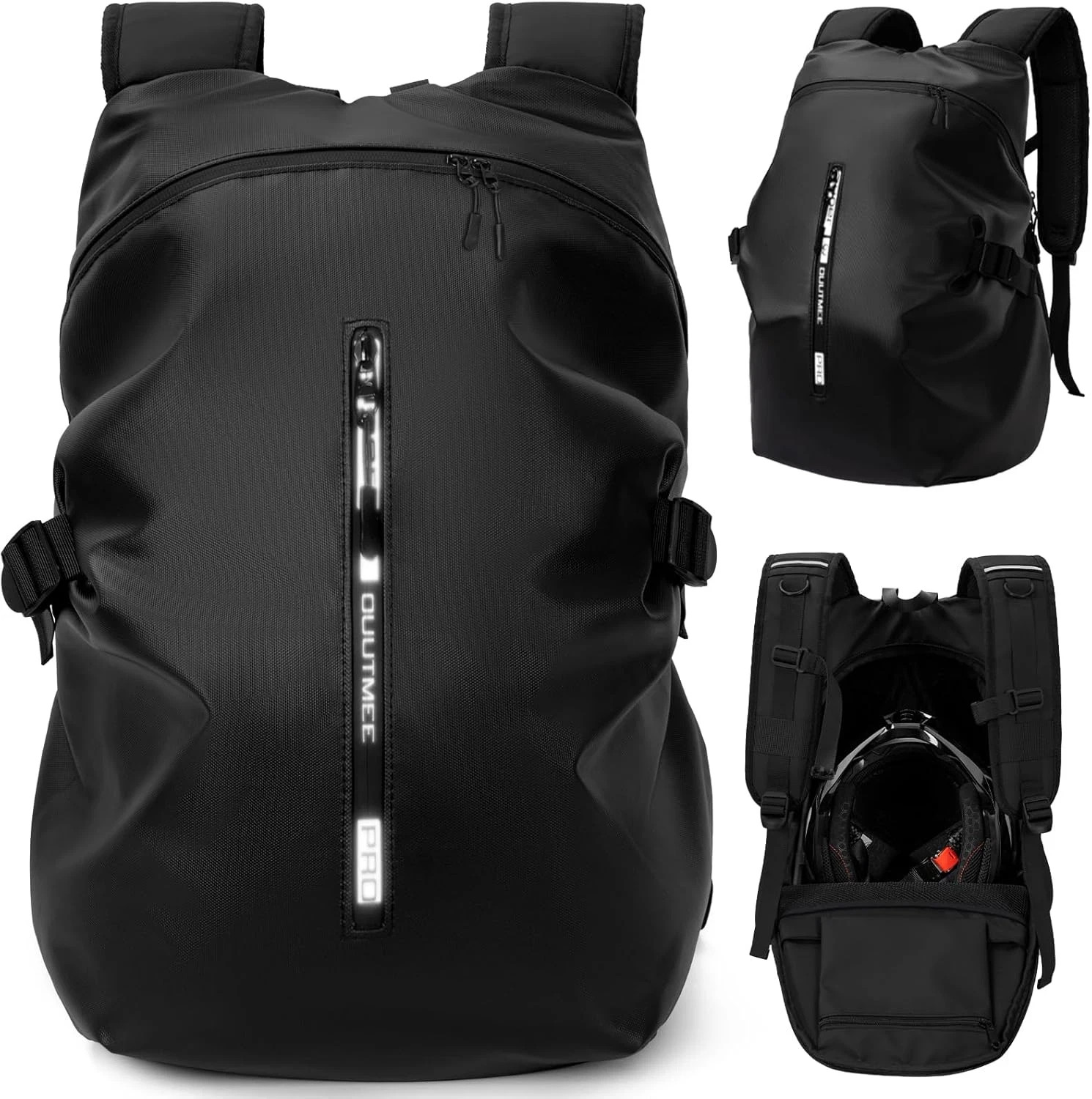 Motorcycle Backpack, Waterproof Helmet Backpacks for Men Storage Motorcycle Bag
