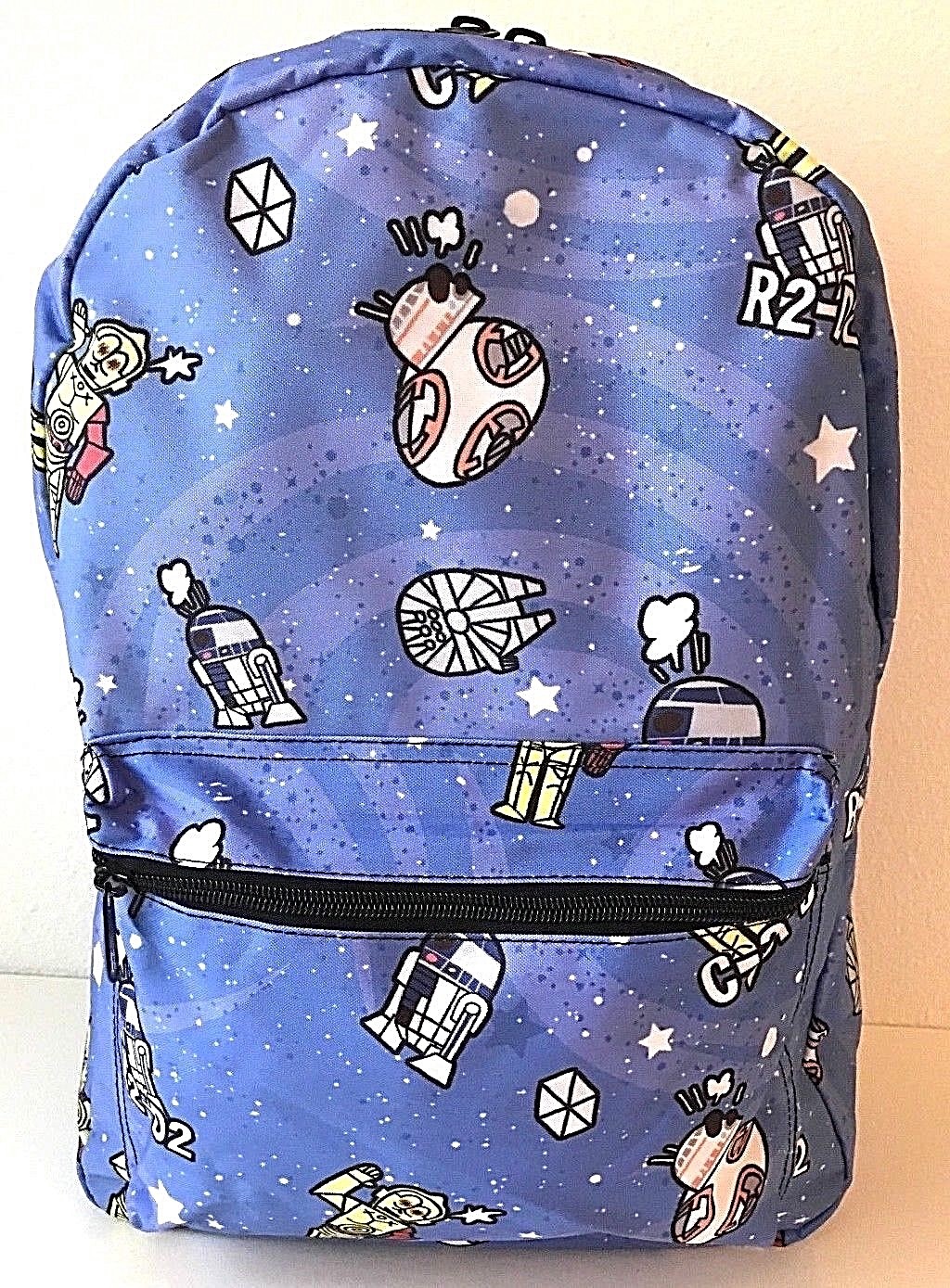 Disney Star Wars Droids Backpack BB8 R2D2 C-3PO Millennium Falcon School Travel