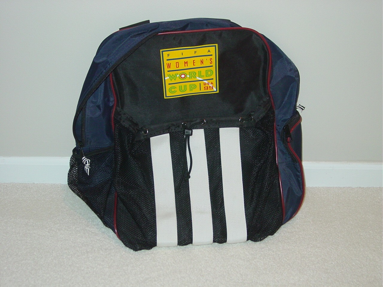 Adidas Vintage 90s Soccer Ball Holder Backpack FIFA Women’s World Cup ’99