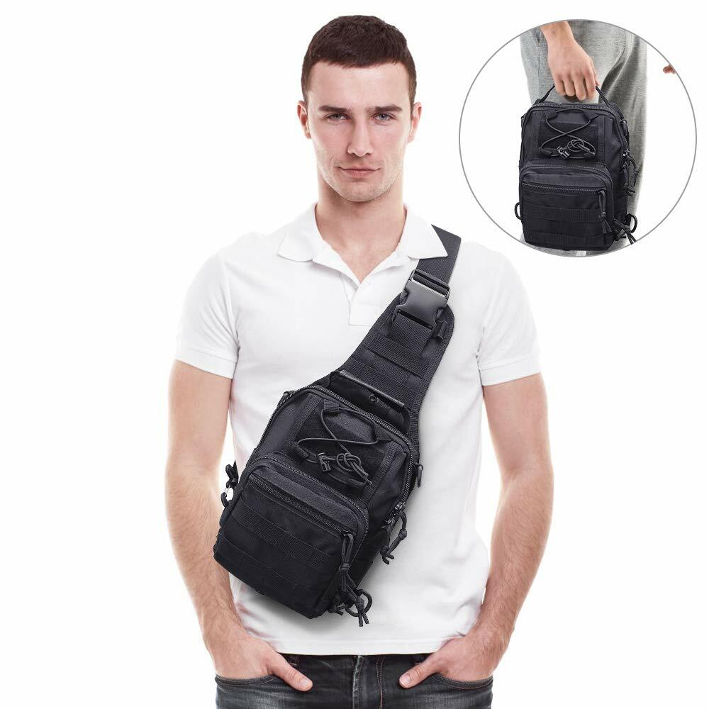 Outdoor Tactical Sling Bag Pack Small Assault Military Army Shoulder Backpack