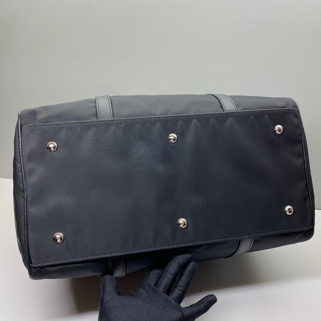 Prada Pre-Owned Authentic Black Nylon Pet carrier Satchel 40x28x22cm 40x28x22cm