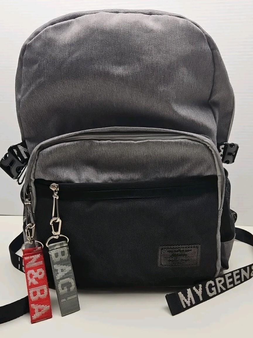 Mygreen Stadium Approved Backpack Heavy Duty School Bag for 15.6 Laptop Charcoal