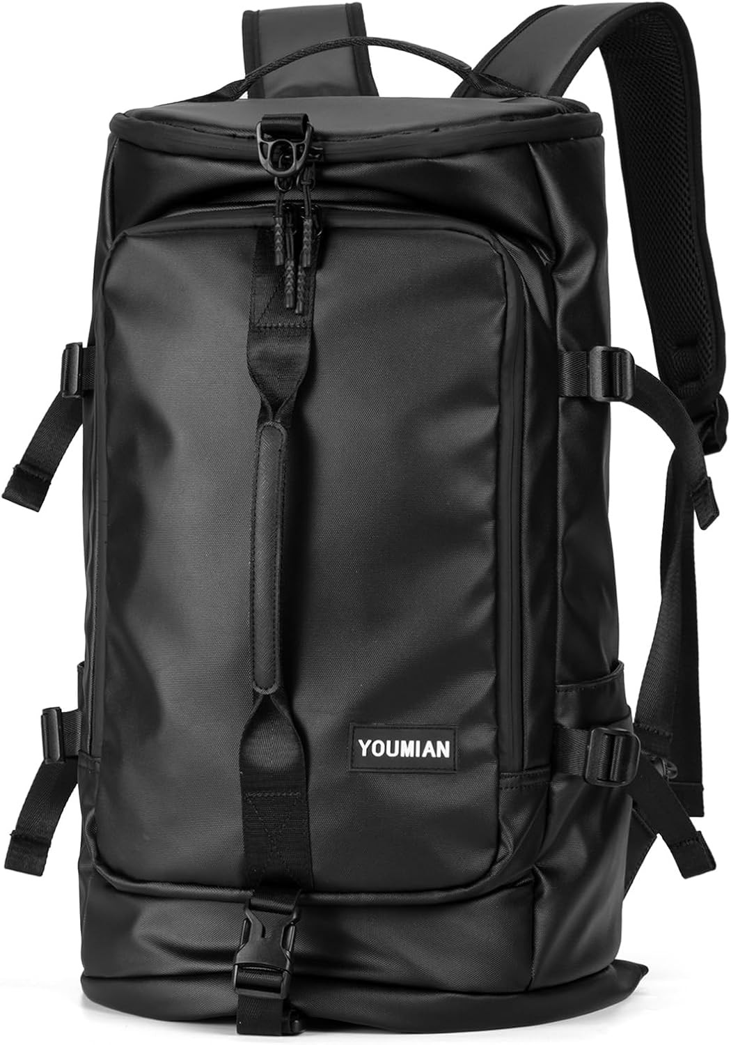 Gym Duffle Bag 3 in 1 Travel Backpack 40L Waterproof Shoe Compartment for Men an