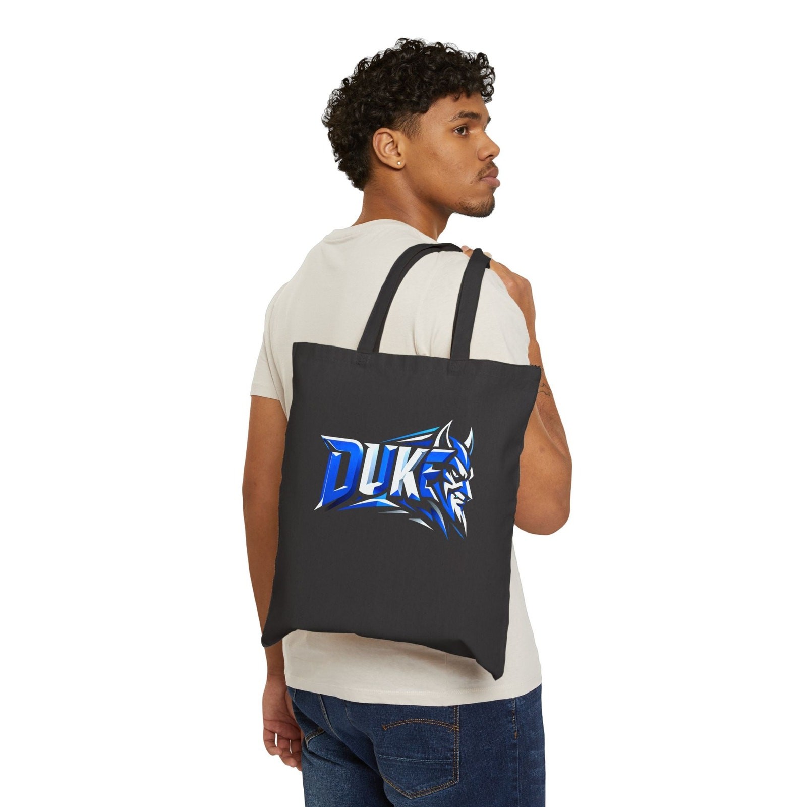 Blue Devils Geometric Duke Tote Bag