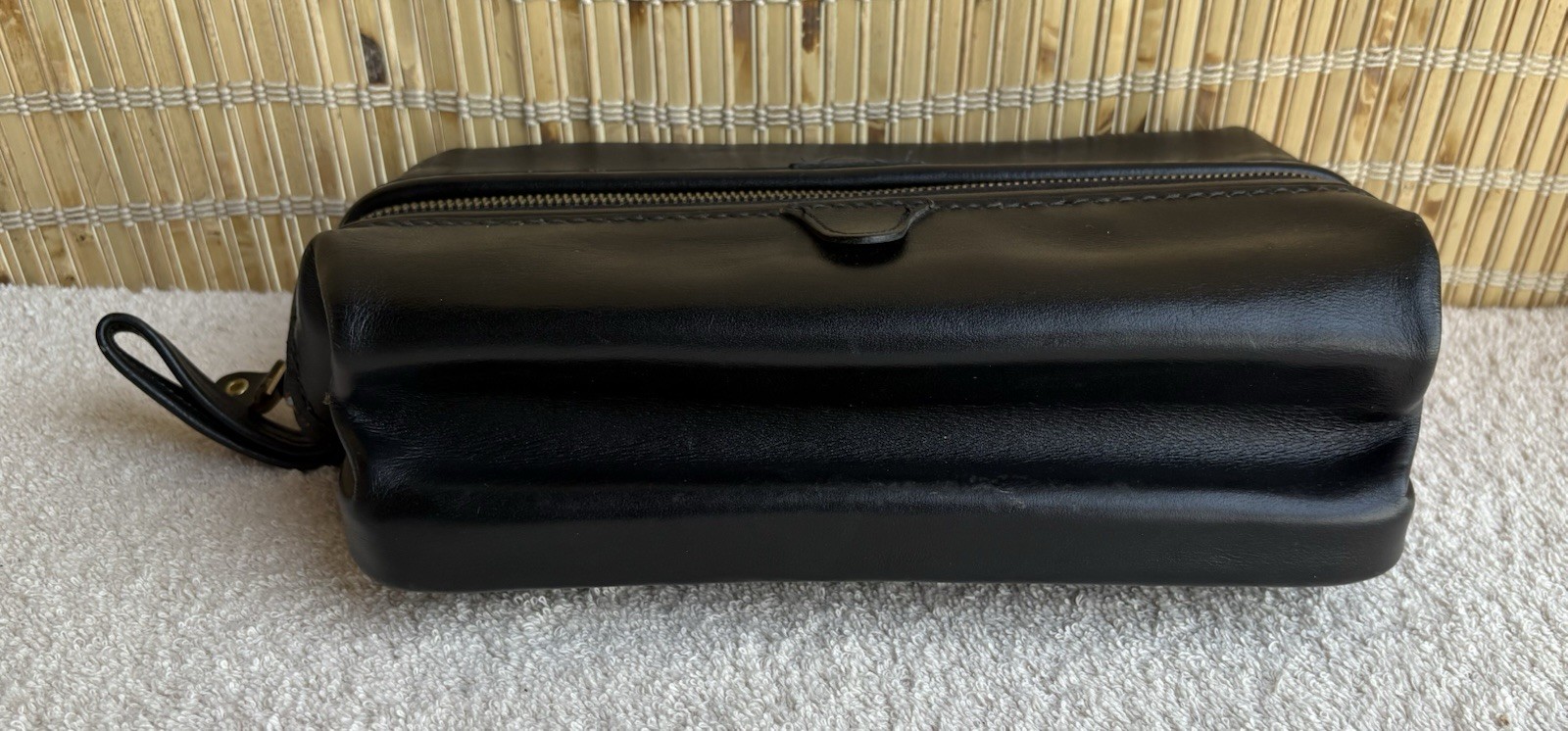 *NEW* The Original Dopp Kit Men’s Travel Toiletry Shave Bag Black Leather