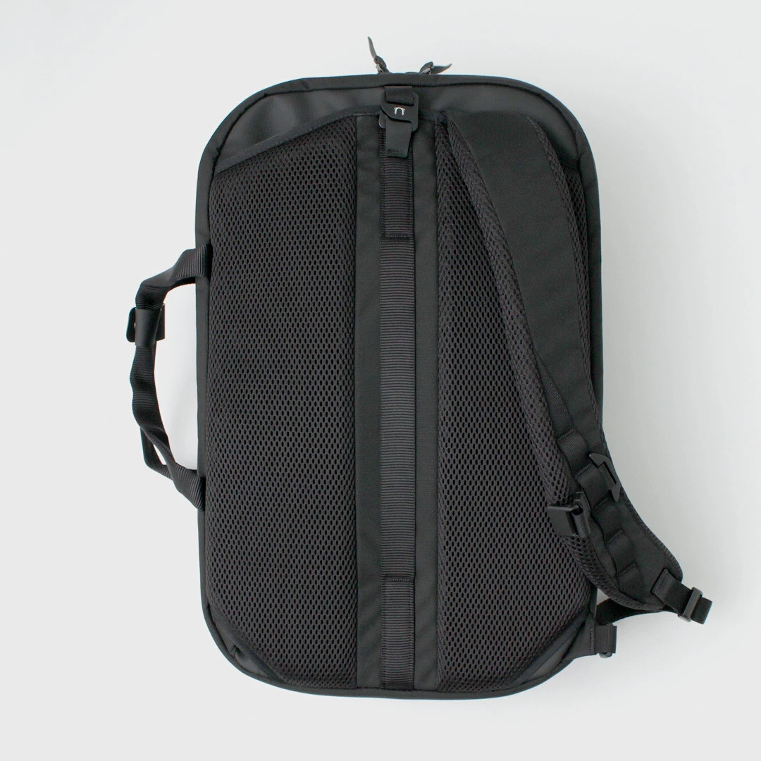 BLACK EMBER Rectangle 2-Way Pack Business Bag Backpack Men’s 23L 16-inch Nylon