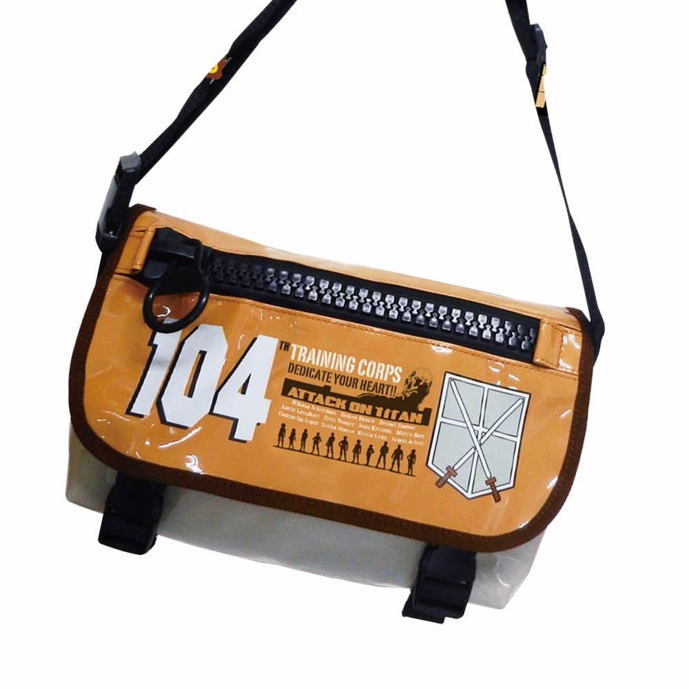 Attack on Titan Large Zip Messenger Bag 104th Training Corps RM-3376