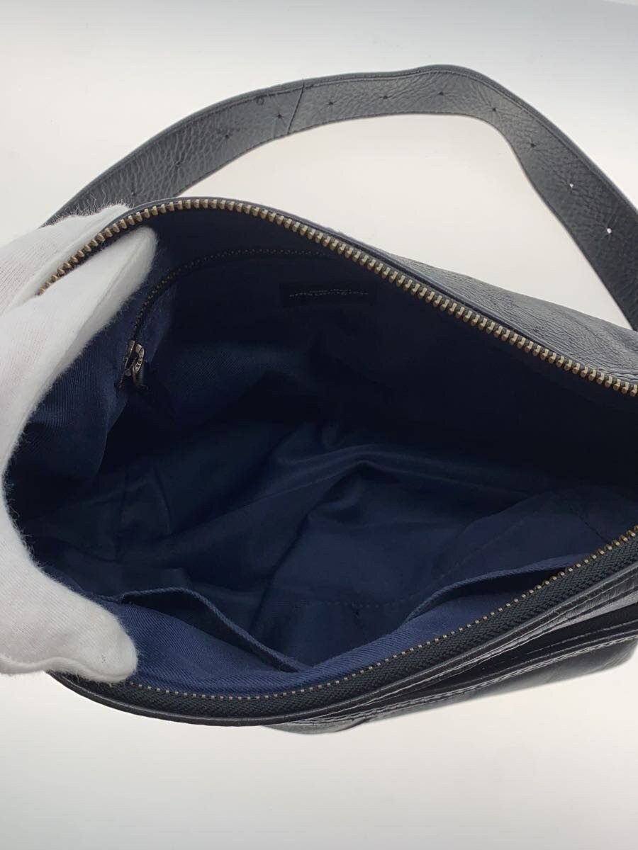 UNITED ARROWS green label relaxing shoulder bag, leather, black, plain
