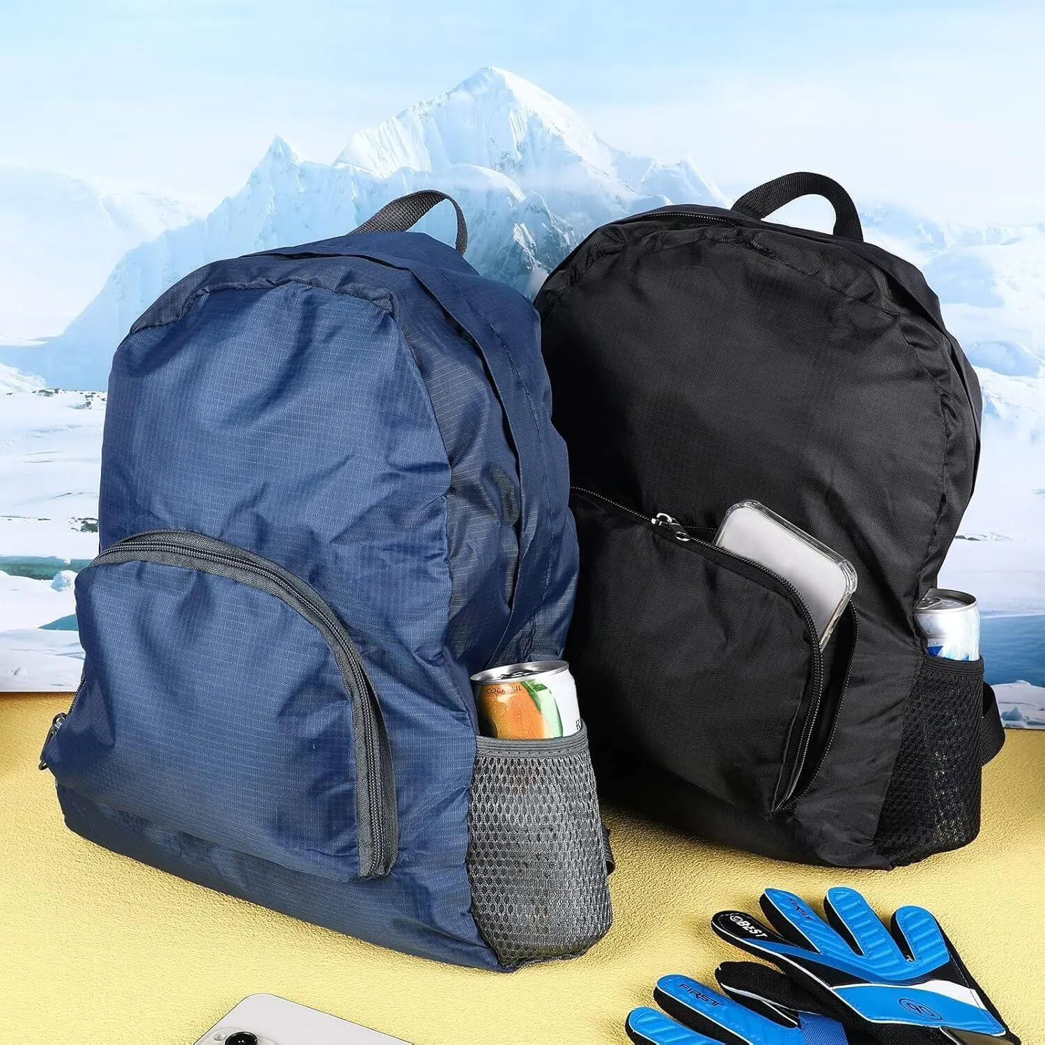10 Pack 17″ Classic Backpacks in Bulk Foldable Lightweight Back Packs Basic Clas