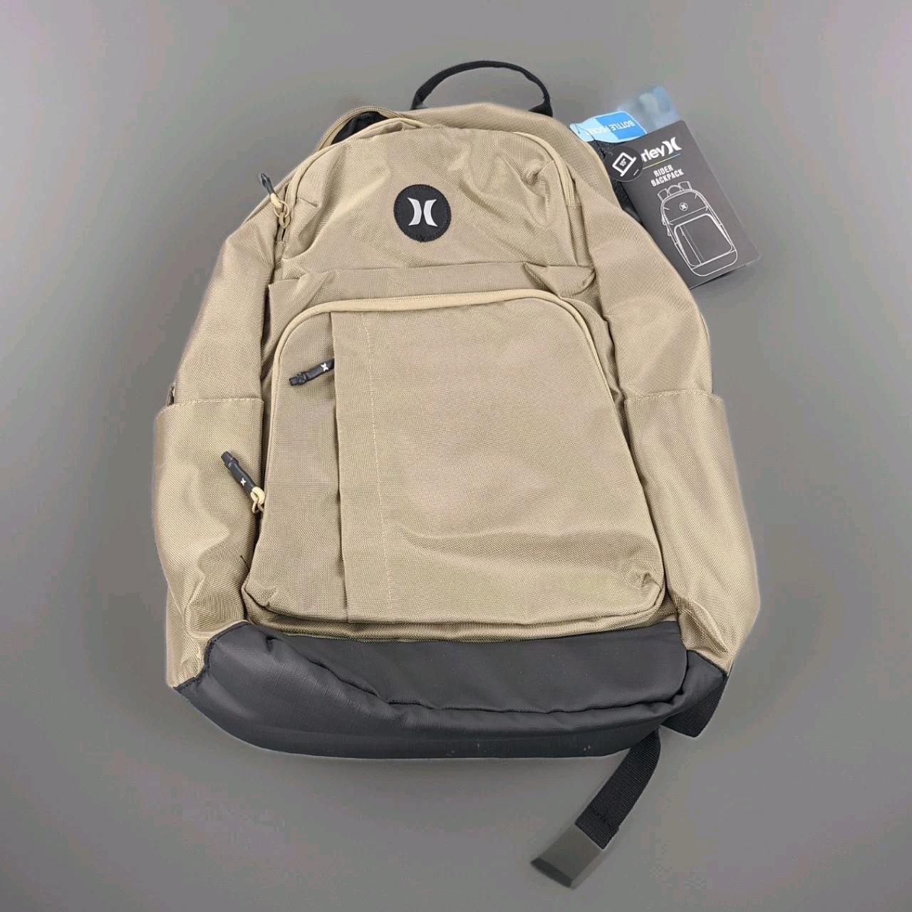 Hurley Rider Backpack in a khaki Padded Laptop Pocket 15″ Internal Organizer