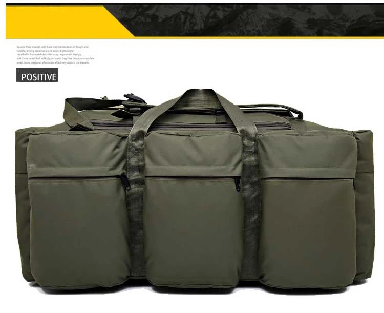 100L Camping Travel Backpack Large Duffel Hiking Shoulder Bag Outdoor Weekend