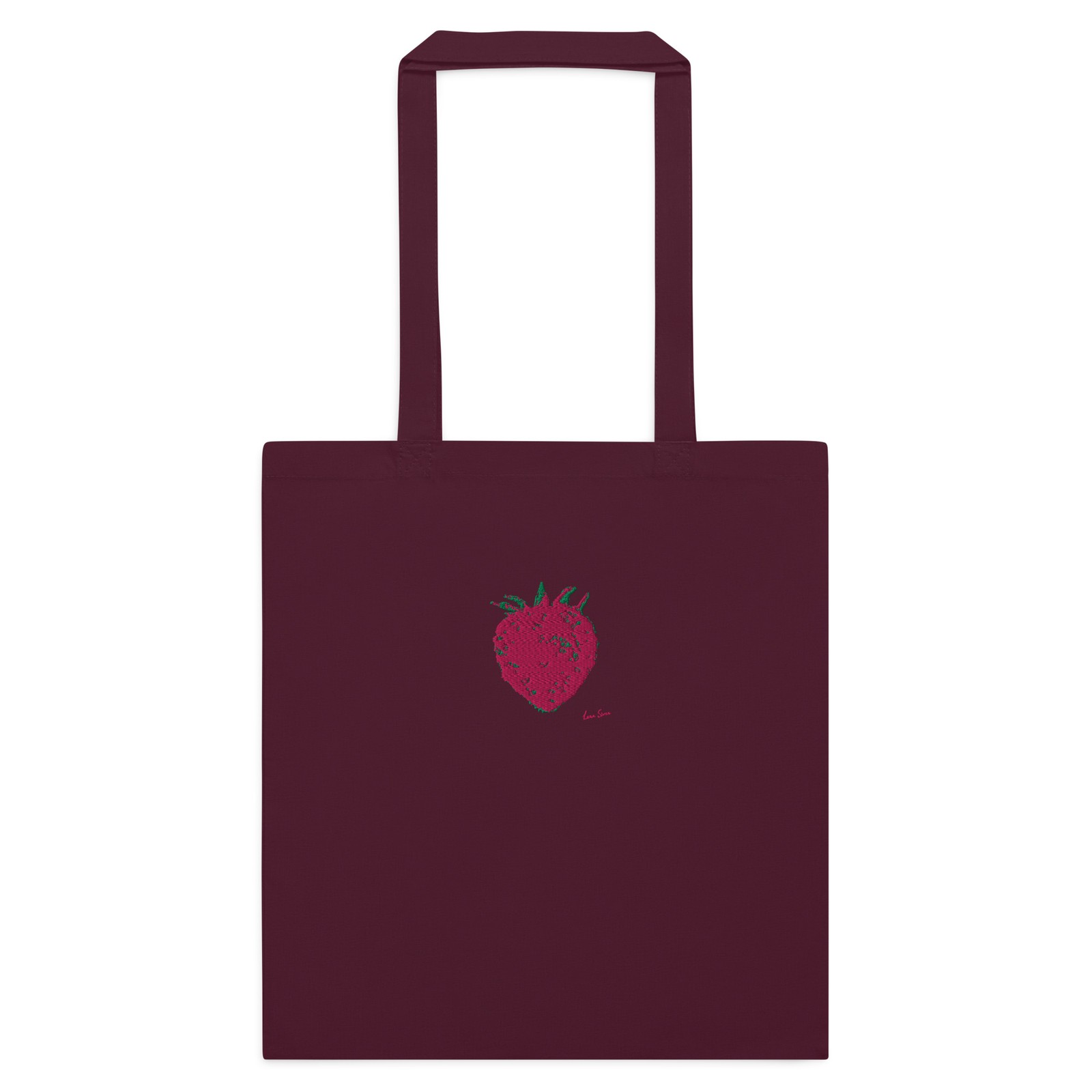 STRAWBERRY Embroidered Cotton Tote Bag | Various Colours | Lana Swan