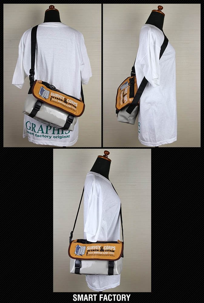 Attack on Titan Large Zip Messenger Bag 104th Training Corps RM-3376