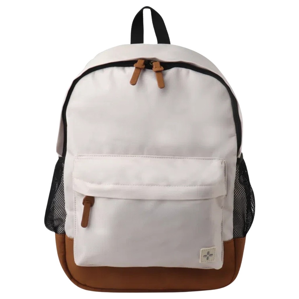 SUN STONE Riley Solid Backpack One Size Beige Brown Black