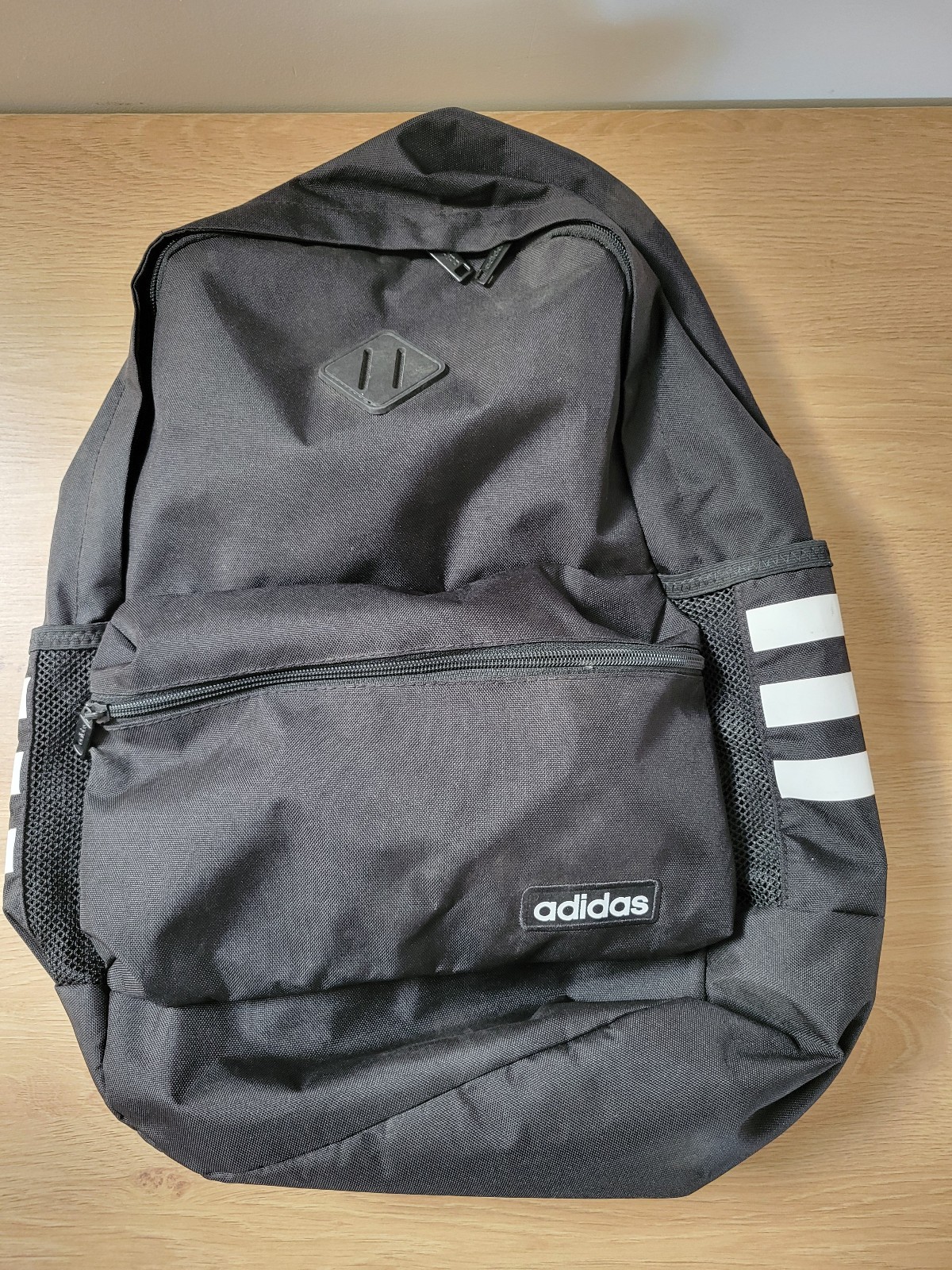 adidas Classic 3-Stripes 4 Backpack Black White 1525 Cubic Inches