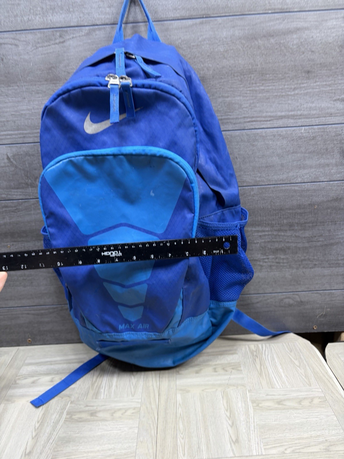 Nike Max Air Vapor Backpack Blue Mens Athletic Training School Bag Bookbag