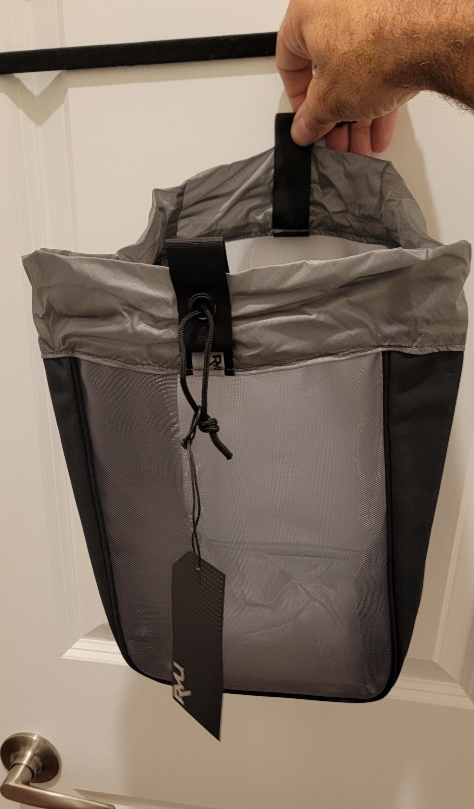 RYU Black Travel Stuff Sack Drawstring Closure Nylon Mesh NIB Original Packaging