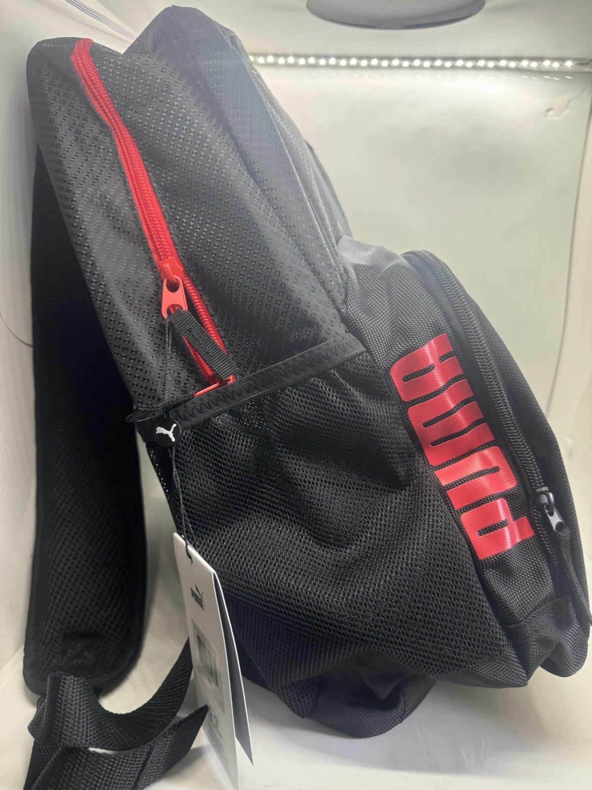 PUMA Contender 3.0 Backpack Black Red Athletic School Travel Book Bag – NWT