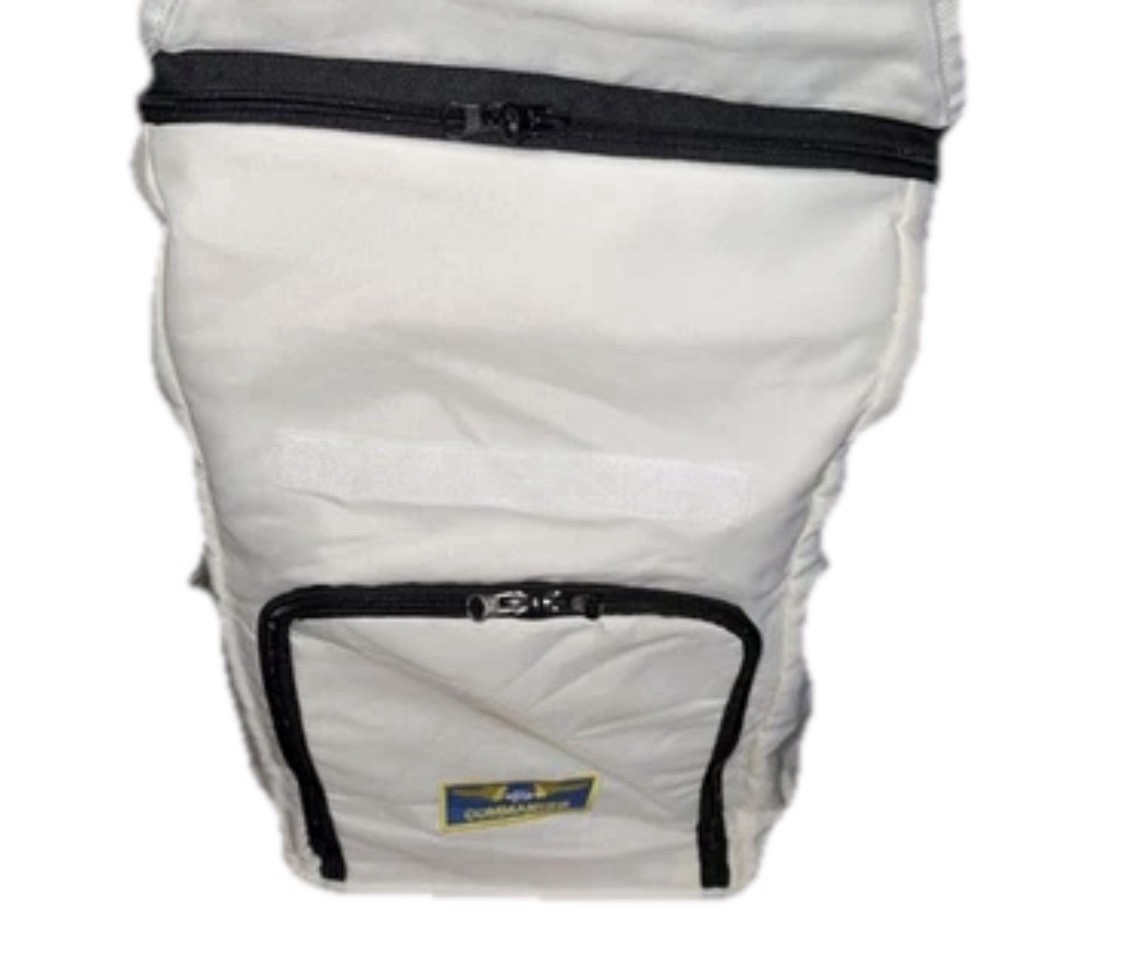 Aeromax Jr. Astronaut Backpack, White, with NASA patches Adults Ft 3 Way Harness