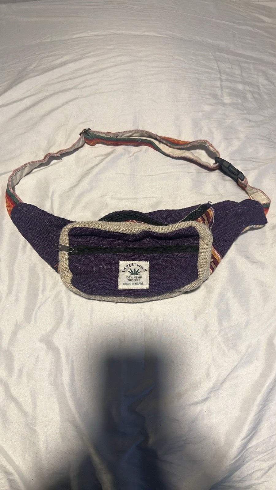 Hemp Fanny Pack Unisex, Eco-Friendly, Handmade in Nepal