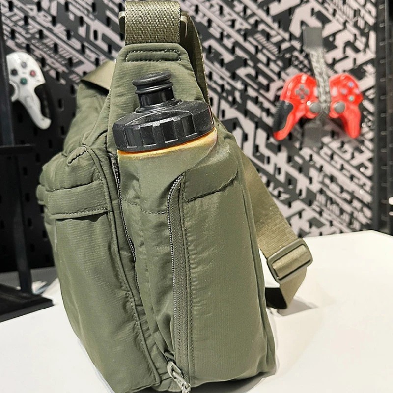 Casual Multi-pocket Messenger Bag Men Women Shoulder Bag Travel Sport Bag