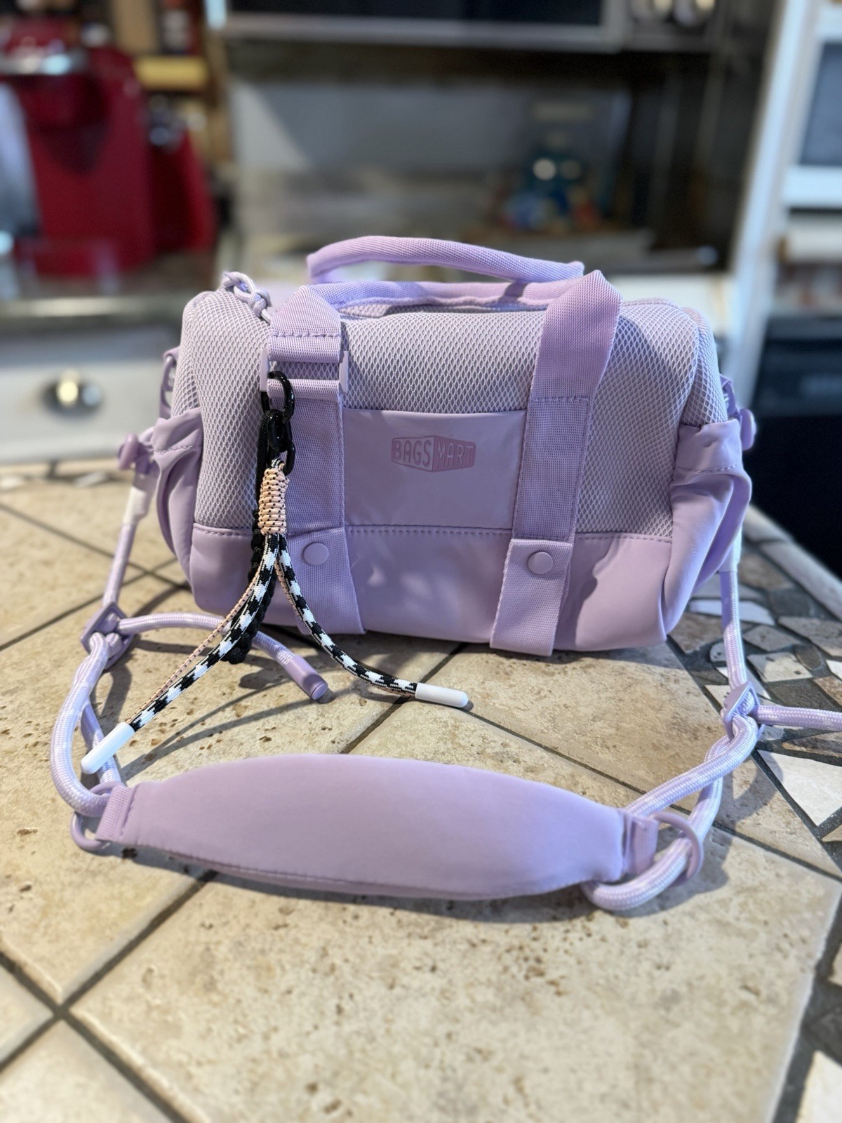 Mini Lilac BAGSMART REIKI 5.5L Miniature Gym Duffle Bag New