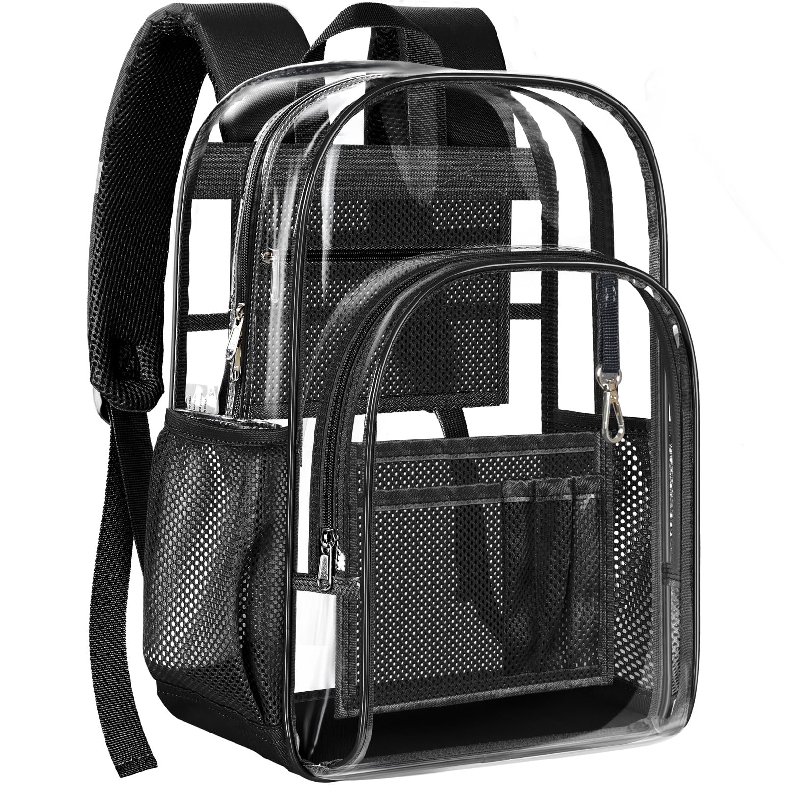 Clear Backpack, Heavy Duty Transparent Backpack with Reinforced Bottom See Th…