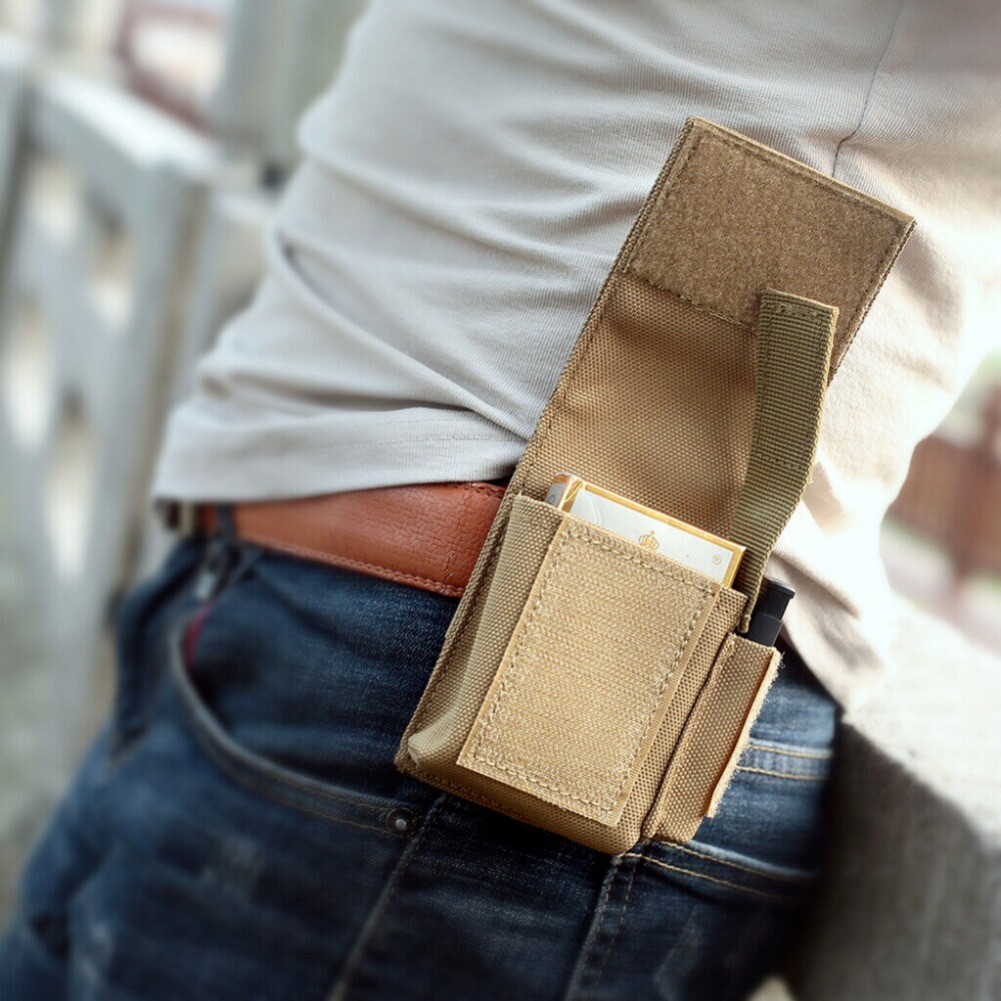 1/2 Pack Cigarette Pack Military Tactical Molle Pouch Single Pistol Magazine Bag