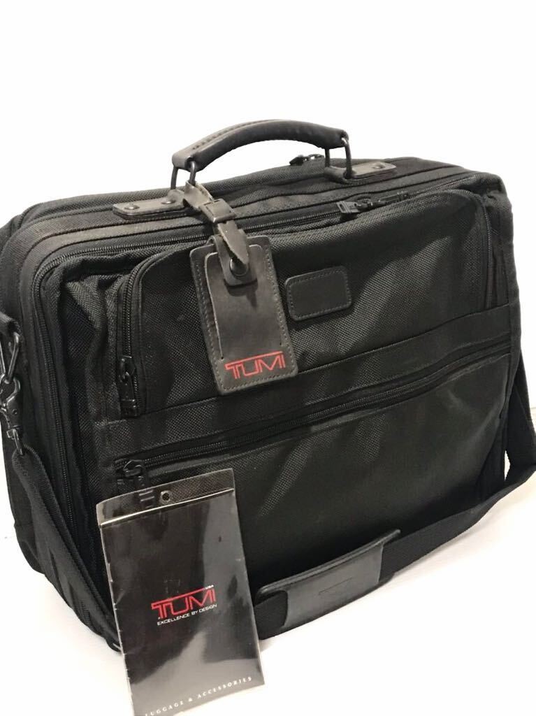 USED BAG TUMI 2WAY USA business bag briefcase black shoulder bag regular p