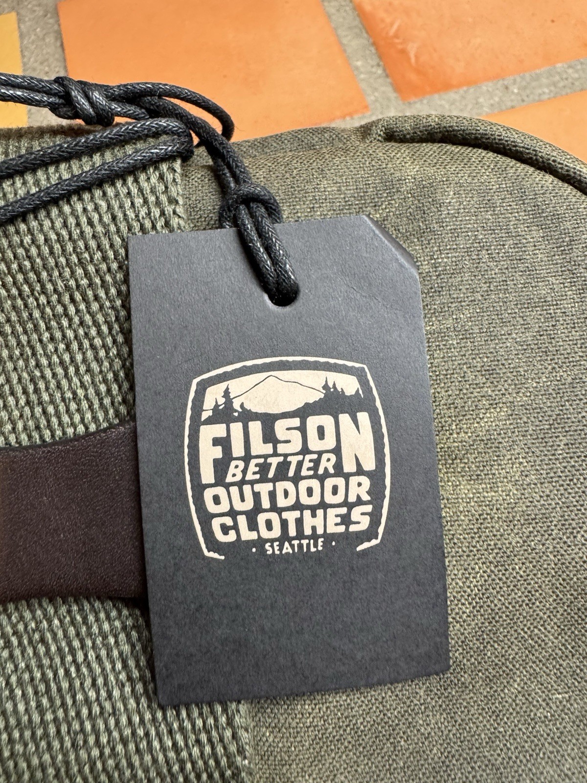 FILSON SMALL TIN CLOTH DUFFLE BAG OTTER GREEN OS NWT 20% Off MSRP