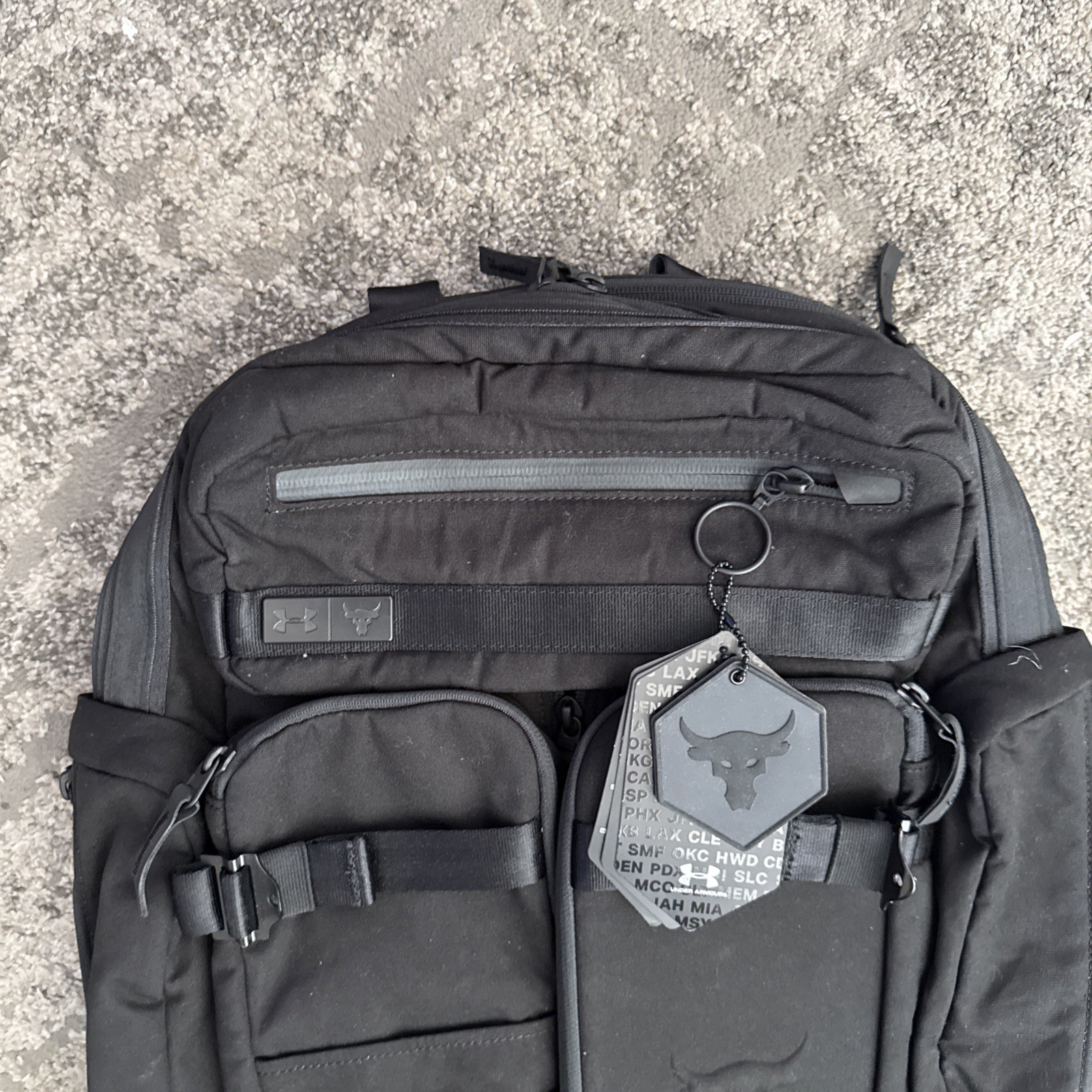 Under Armour UA Project Rock Pro Series Tactical Laptop Backpack Black 1306056-1