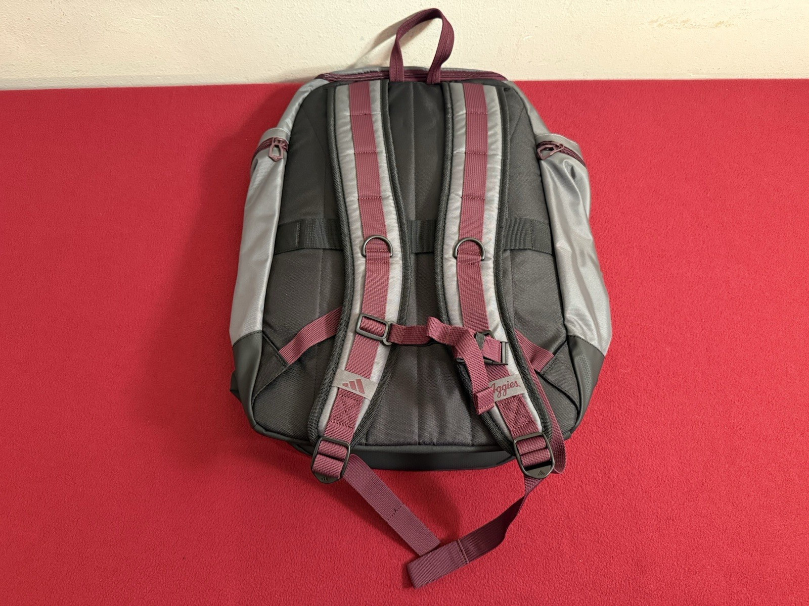 Adidas Texas A&M Aggies Collegiate 5-Star Team Issued Backpack Grey IU8136 NEW