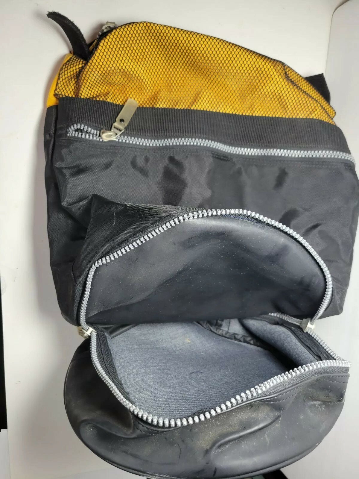 STARBUCKS Cylinder-Design Backpack Single Strap 3-Compartments Bag Vtg Logo